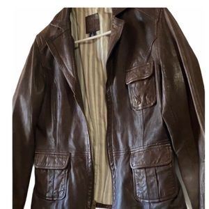 GAP Dark Brown Leather Jacket